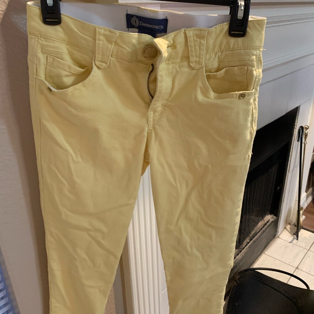 Yellow Democracy pants size 2